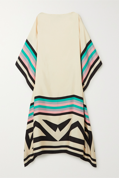 Iria | Elegant Caftan with Geometric Print