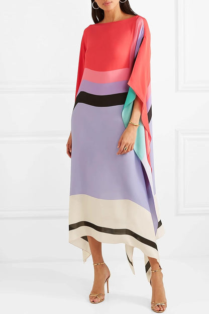 Iria | Elegant Caftan with Geometric Print